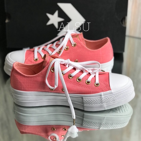 Converse Ctas Lift OX Canvas Driftwood Pink W - Picture 6 of 9